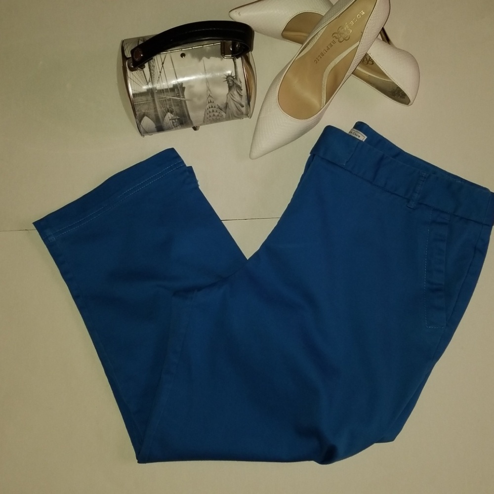 Charter Club Blue Chino Capri Pants